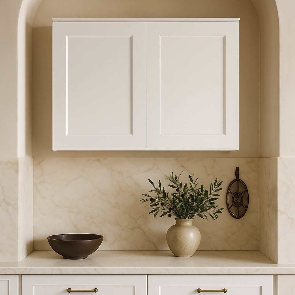 Design House Brookings Solid Wood Shaker Wall Kitchen Cabinet, White, 36x24x12 in.