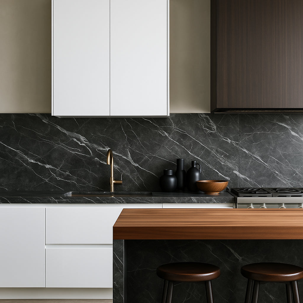Cambridge Radiance White Gloss Slab Wall Kitchen Cabinet, 27x12x36 in.