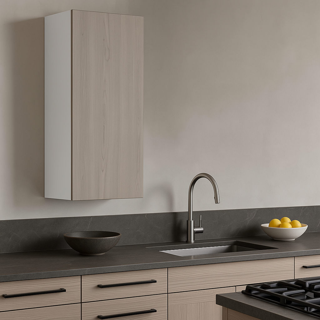 Cambridge Grey Nordic Wall Kitchen Cabinet - Quick Assemble, 18 x 30 in.