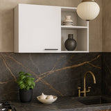 Amucolo White Wood Wall Kitchen Cabinet - Ready to Assemble