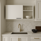 Amucolo White Wood Wall Kitchen Cabinet - Ready to Assemble