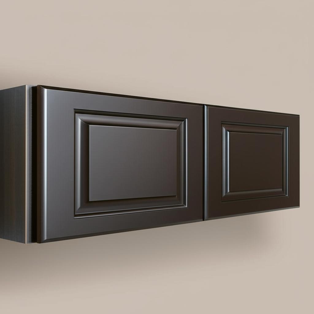 LIFEART CABINETRY Newport 30x15x12 in. 2-Door Wall Cabinet, Dark Espresso