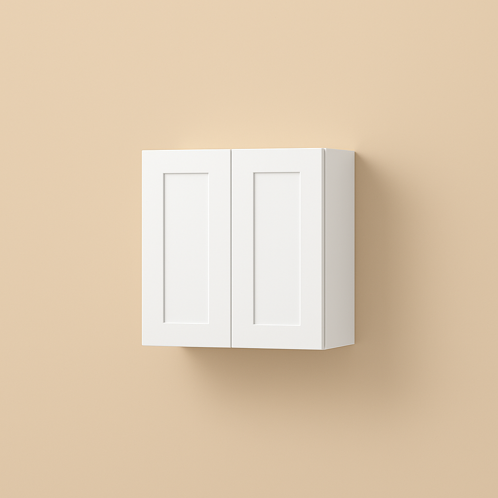 HOMLUX Ready-to-Assemble Shaker White Wall Kitchen Cabinet, 30x12x24 Inches