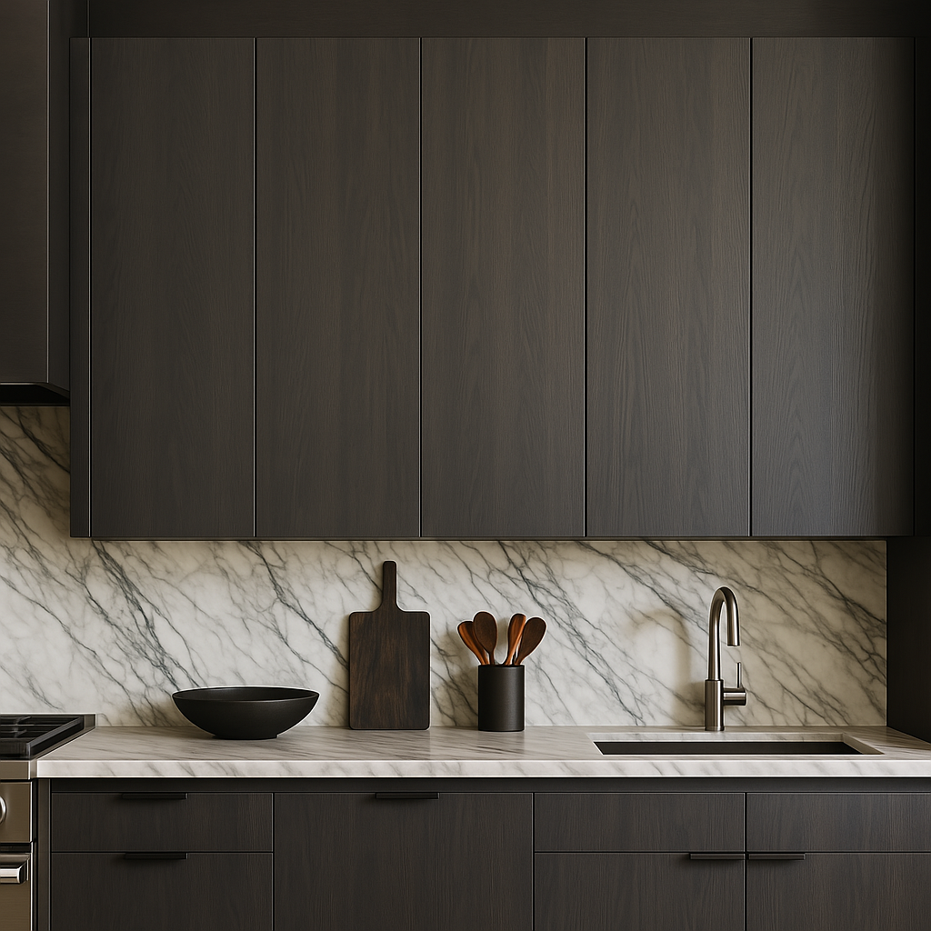 Cambridge Carbon Marine Wall Kitchen Cabinet - Quick Assemble, Modern Style