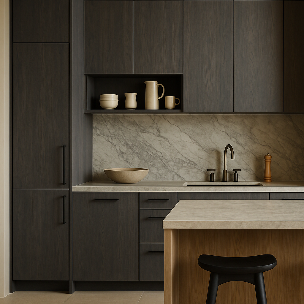 Cambridge Carbon Marine Wall Kitchen Cabinet, 15 x 42 in.