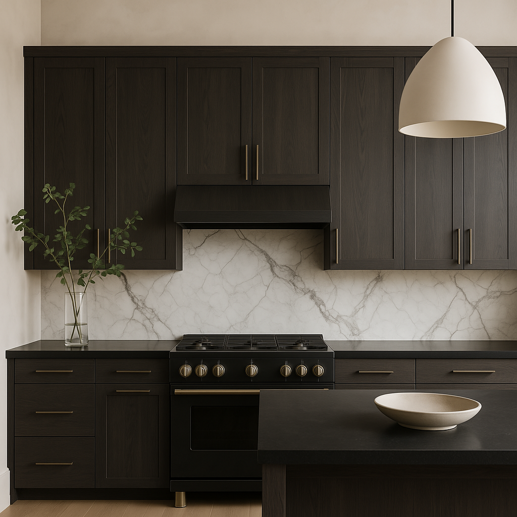 Cambridge Carbon Marine Wall Kitchen Cabinet - Quick Assemble, Modern Style