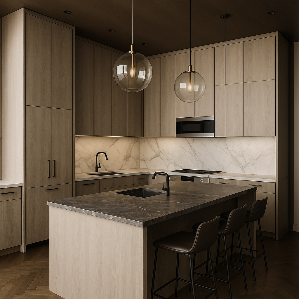 Cambridge Grey Nordic Wall Kitchen Cabinet - Quick Assemble, Modern Style