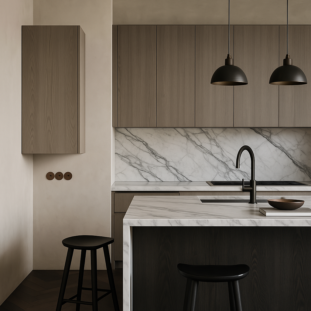 Cambridge Grey Nordic Wall Kitchen Cabinet - Quick Assemble, Modern Style