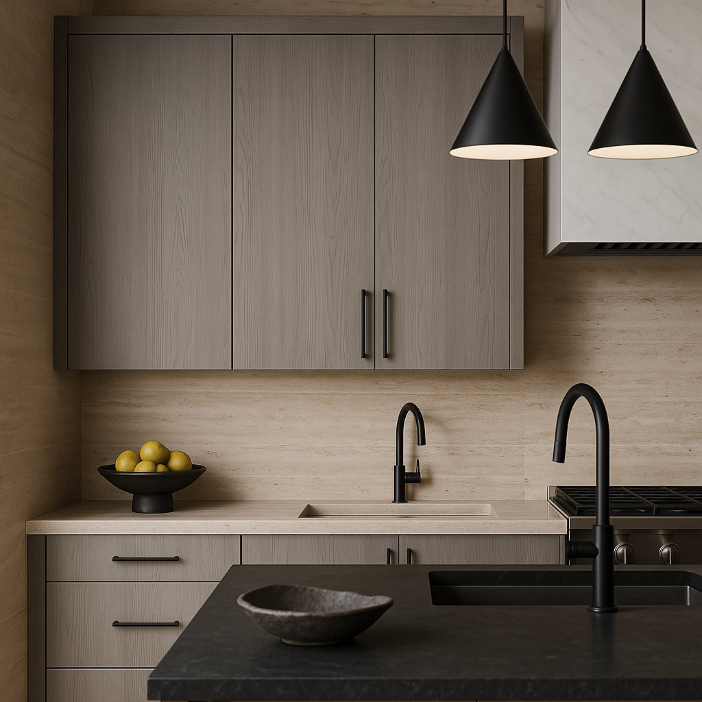 Cambridge Grey Nordic Wall Kitchen Cabinet - Quick Assemble, Modern Style