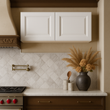 LIFEART CABINETRY Newport Ready to Assemble 30x15x12 in. 2-Door Wall Cabinet in Classic White