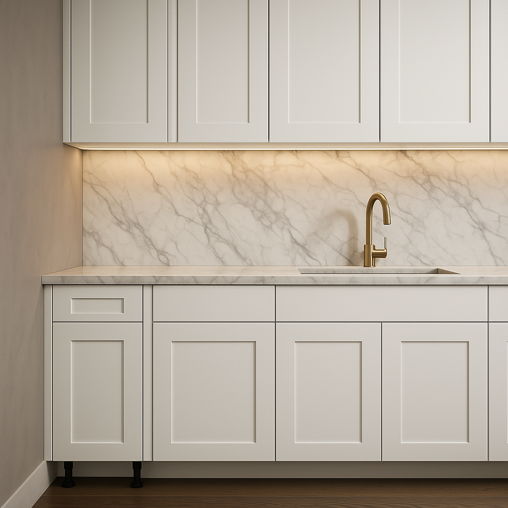 Cambridge Everest White Shaker Base Kitchen Cabinet, Ready to Assemble