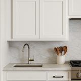 Bremen Cabinetry Shaker High Double Door Wall Cabinet, Ready to Assemble, White