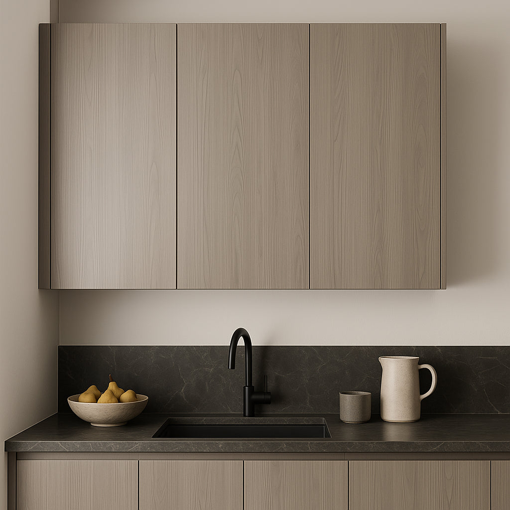 Cambridge Grey Nordic Wall Kitchen Cabinet, 21 x 42 in.