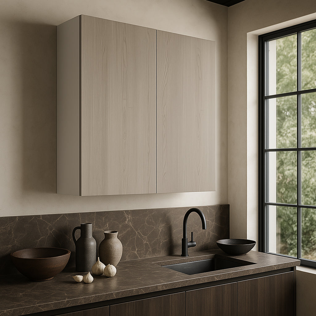 Cambridge Grey Nordic Wall Kitchen Cabinet, 30 x 36 in.