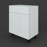 Cambridge Everest White Shaker Base Kitchen Cabinet, Ready to Assemble