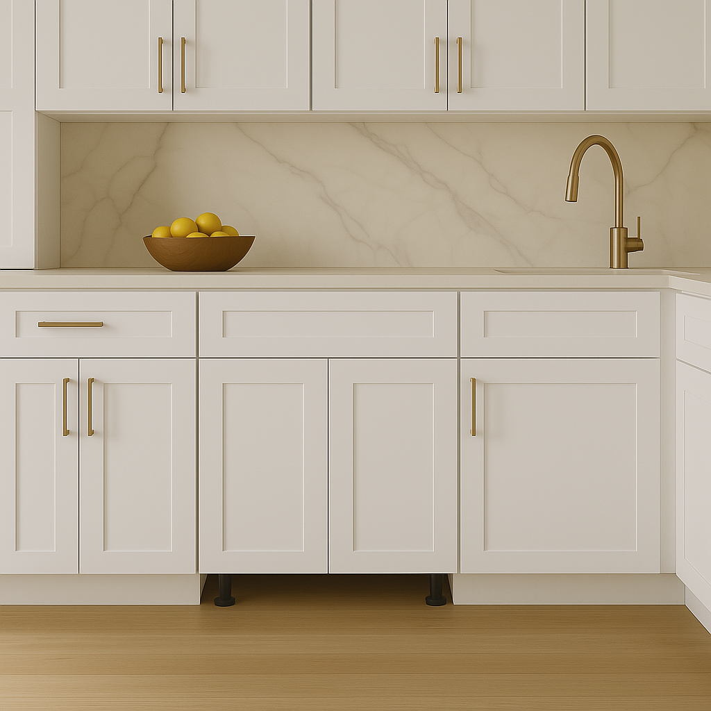 Cambridge Everest 24 in. White Shaker Base Kitchen Cabinet