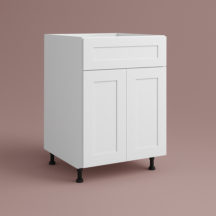 Cambridge Everest 24 in. White Shaker Base Kitchen Cabinet