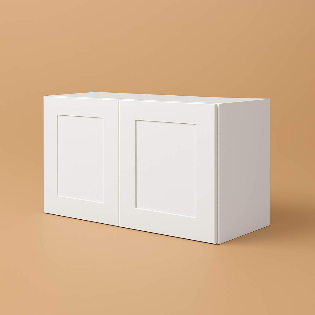 HOMLUX Ready-to-Assemble Shaker White Kitchen Cabinet, 36x24x18 Inches