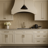 HOMEIBRO Newport Sink Base Cabinet, Antique White, 30 in. W x 24 in. D x 34.5 in. H