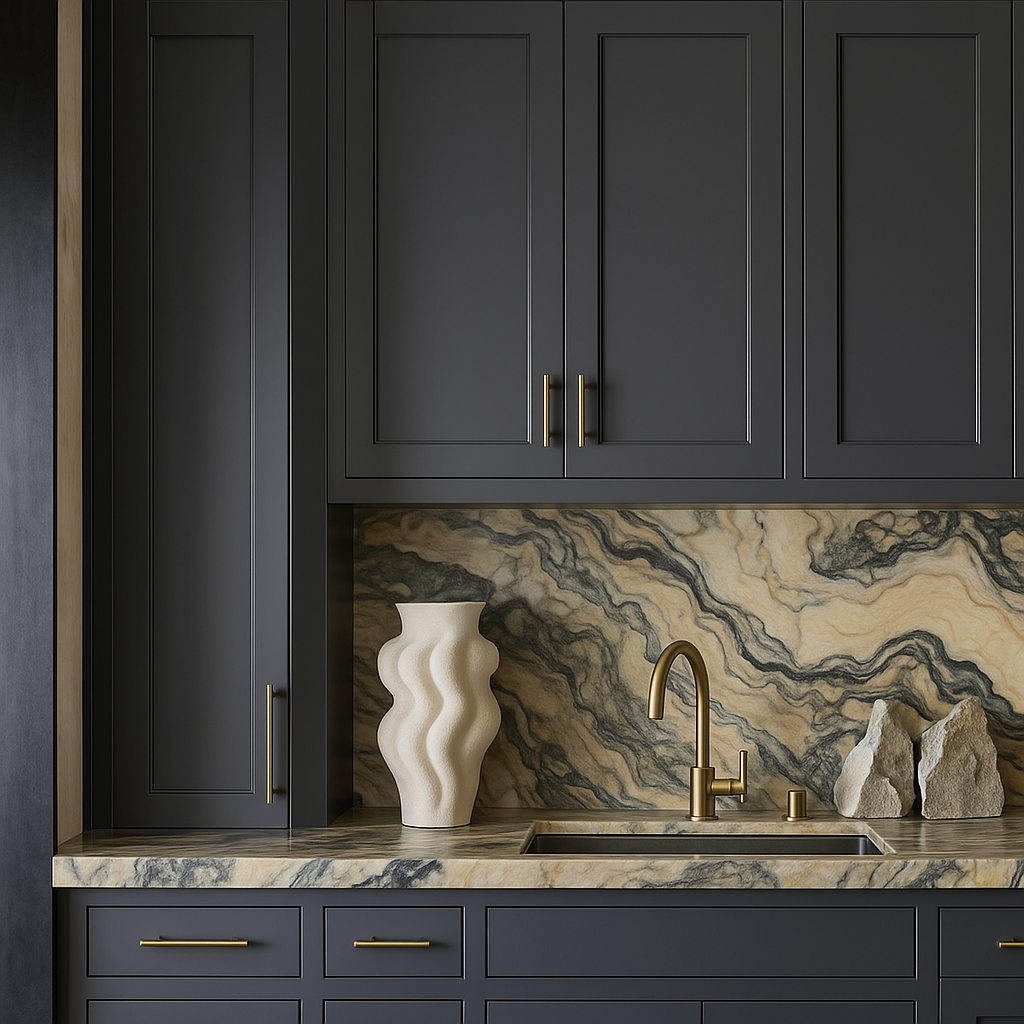 MILL'S PRIDE Richmond Venetian Onyx Shaker Wall Kitchen Cabinet, 12" W x 12" D x 42" H