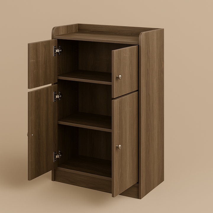 Unbranded Dark Oak Ready-to-Assemble Kitchen Cabinet - 23.6" W x 10.6" D x 39.3" H