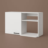 Amucolo White Wood Wall Kitchen Cabinet - 39.37 in. W x 15.75 in. D x 23.62 in. H