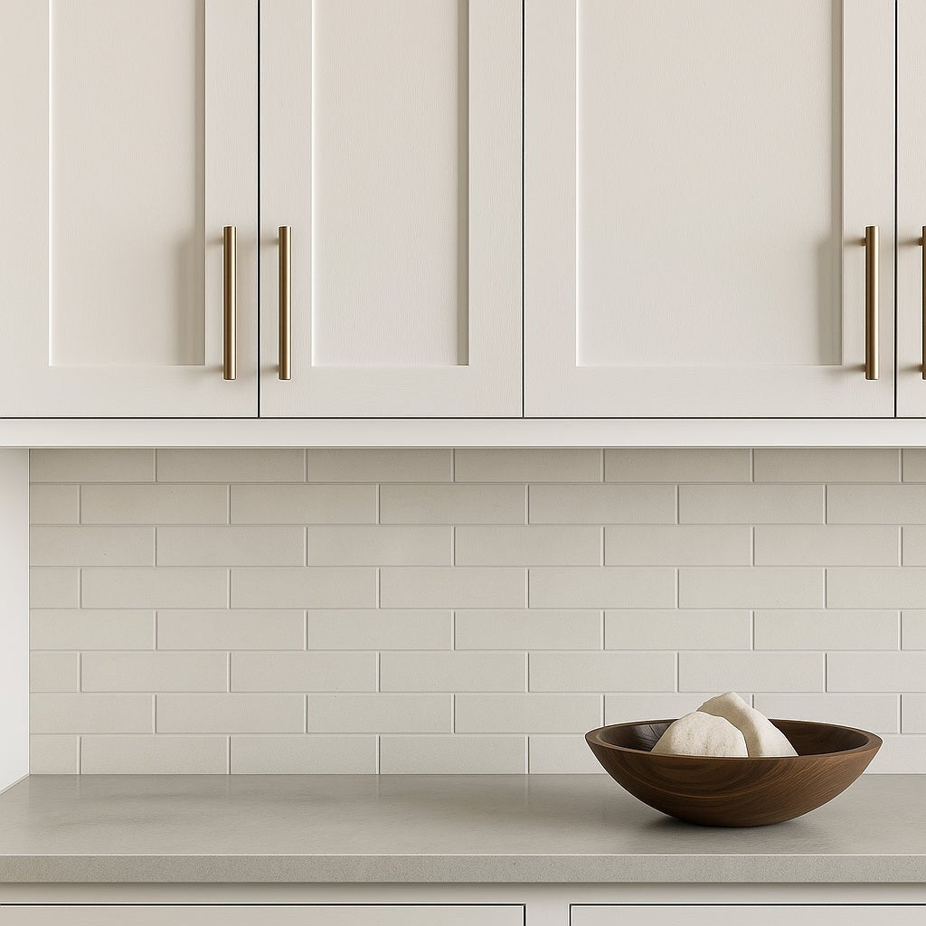 Brick Urbana Bianco White Matte Porcelain Subway Tile 3x12