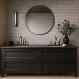 Stacy Garcia ArtBlock Grigio Gray 4x16 Matte Porcelain Tile