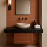 Stacy Garcia Maddox Frame Terracotta Matte Ceramic Subway Tile 4x8