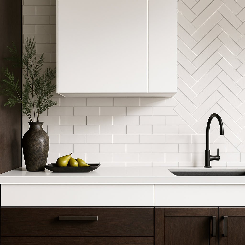 Park Hill Monumental Mist White 4x12 Polished Porcelain Subway Tile
