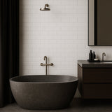 Park Hill Monumental Mist White 3x6 Polished Porcelain Subway Tile