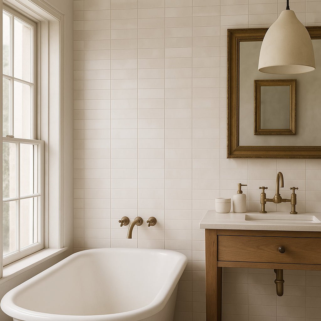 Vetta Elements Luxe Sand Matte Porcelain Mosaic Tile 12 x 12 - Durable and Waterproof