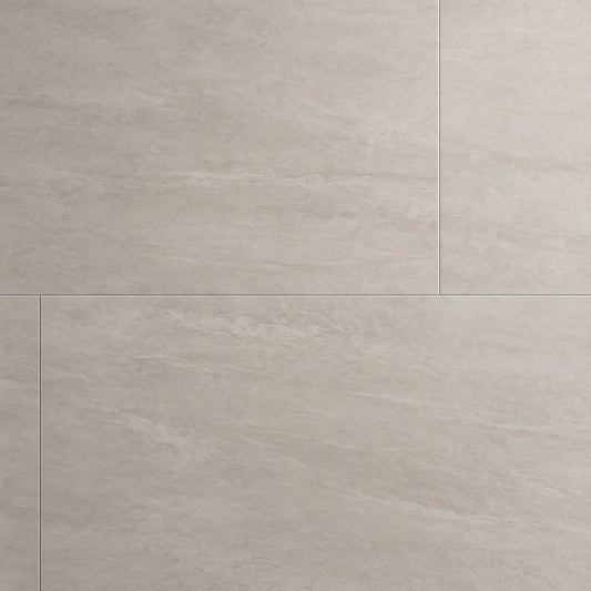 Montalcino Acadia Gray Matte Porcelain Tile - 24 x 48 Inches, Durable Stone Look, Waterproof Design