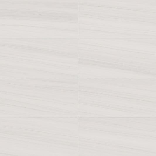San Giorgio San Sonora Polished Porcelain Tile - 12 x 24, White, Waterproof, Frost Resistant