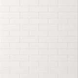 Canvas Glossy White Porcelain Tile - 2 x 6