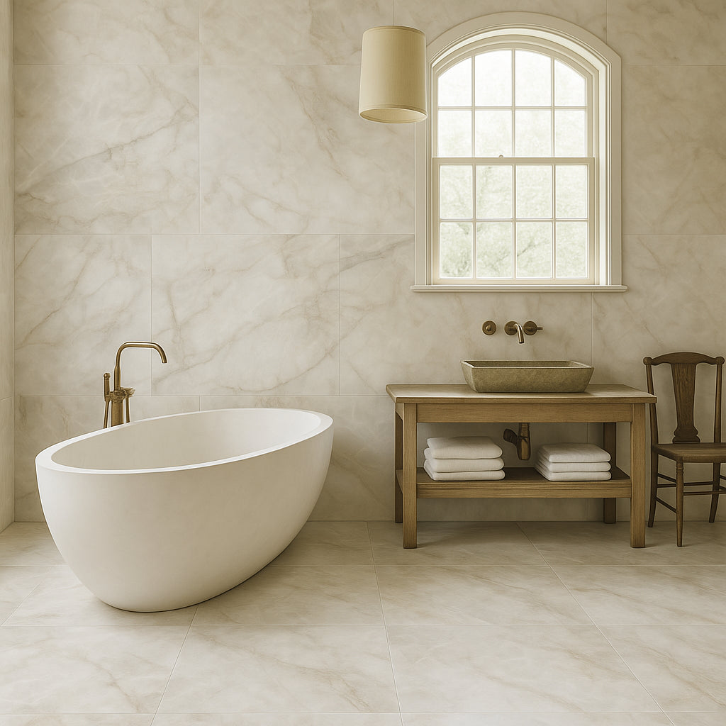 Pianetto Solara Onyx Polished Porcelain Tile 48 x 48