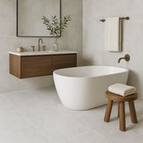Castille Pietra Blanco Porcelain Paver - 24 x 36 White Matte Tile
