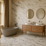 Montalcino Emilia Porcelain Tile - 12 x 24 Matte White