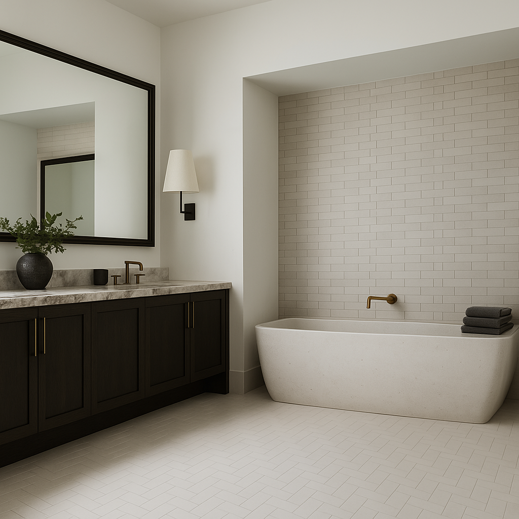 Moda Del Mar Limestone Ivory Porcelain Tile - 2 x 8