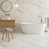 Pianetto Alaria Polished Porcelain Tile - 15 x 30, Marble Look