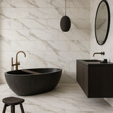 Pianetto Alaria Polished Porcelain Tile - 15 x 30, Marble Look