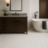 Adessi Opal White Porcelain Tile - 11 x 13 Matte Finish