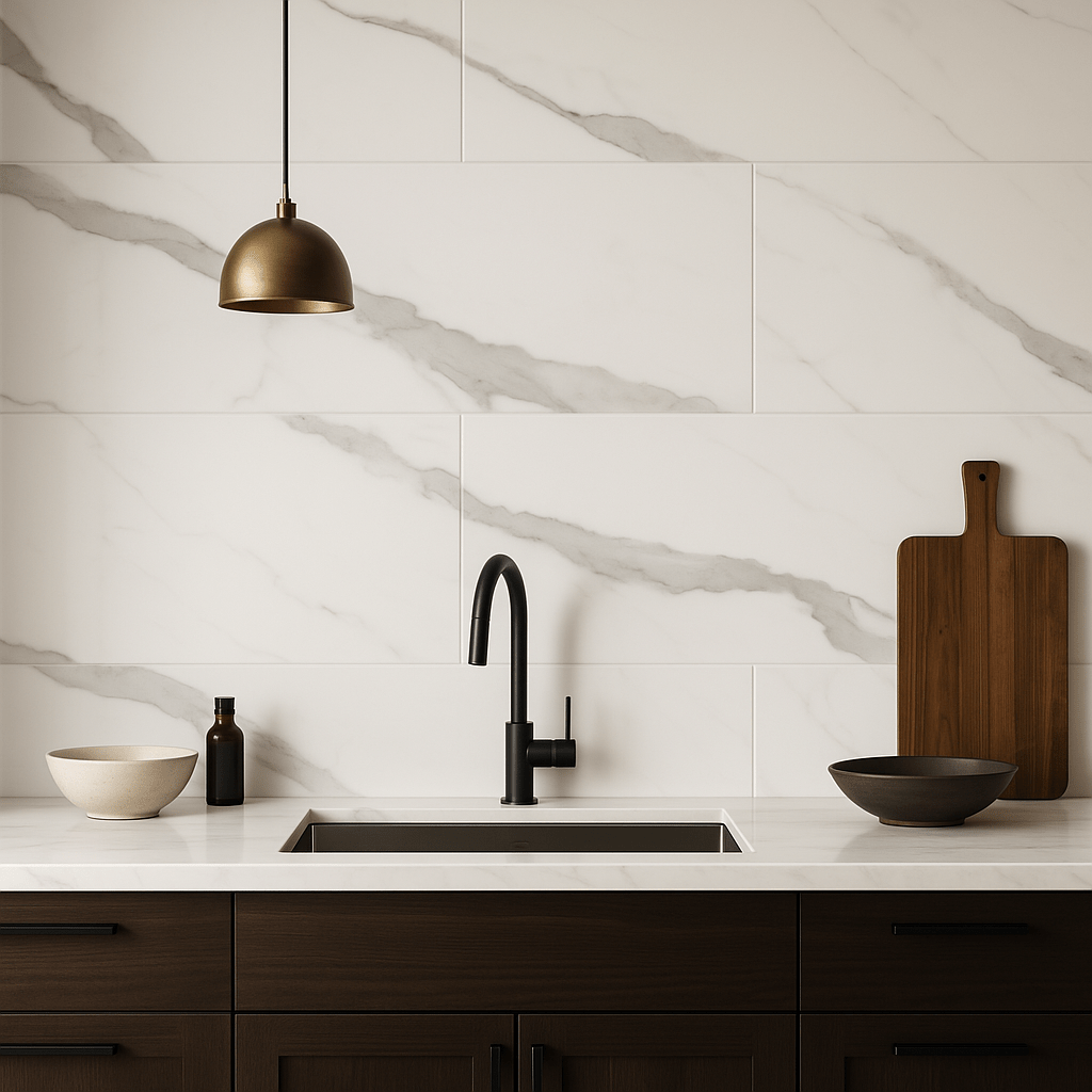 San Giorgio Brindisi Bianco Polished Porcelain Tile 24 x 48