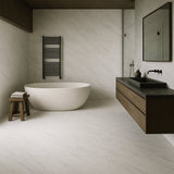 Pianetto Tauleto Bianco Polished Porcelain Tile - 12 x 24