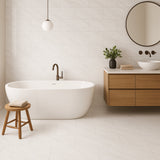 Pianetto Tauleto Bianco Polished Porcelain Tile - 12 x 24