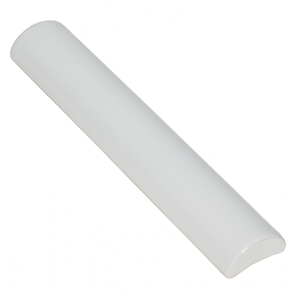 Festival Bright White Ice Ceramic Quarter Round - 3/4 x 6