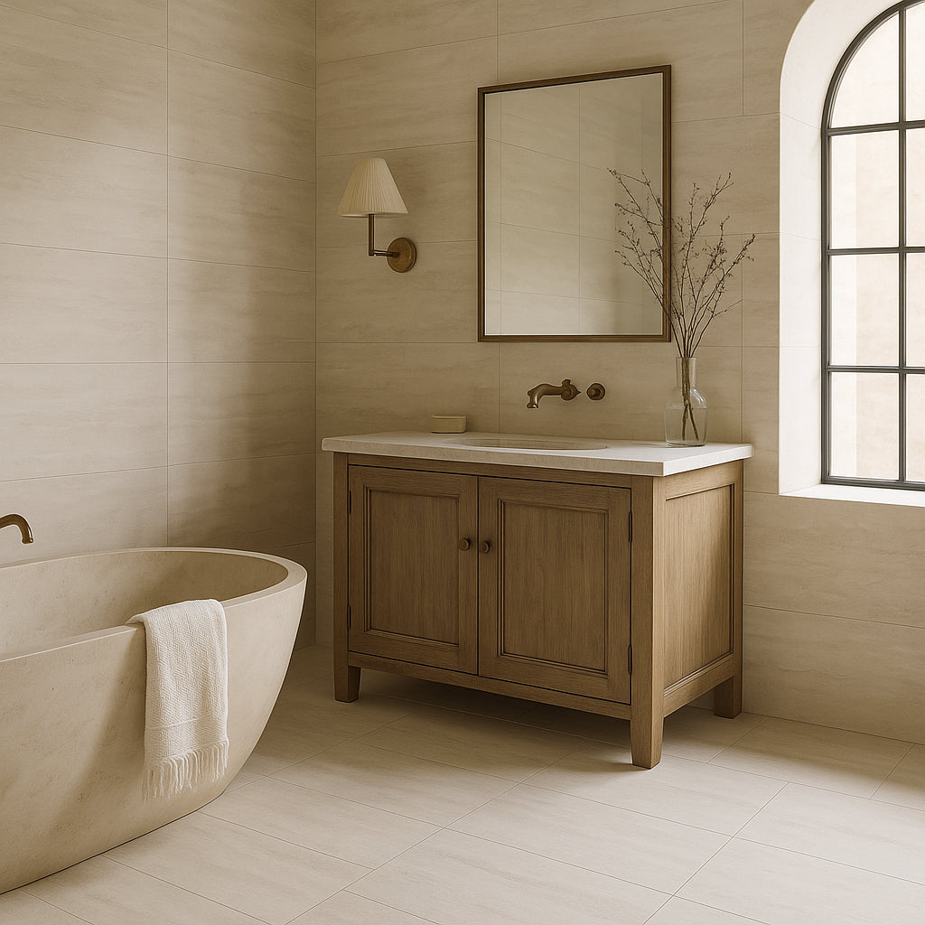 Forum Ivory Porcelain Tile - 12 x 24 Matte Finish