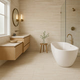 Travertini Bianco Porcelain Tile - 12 x 24 Matte Finish