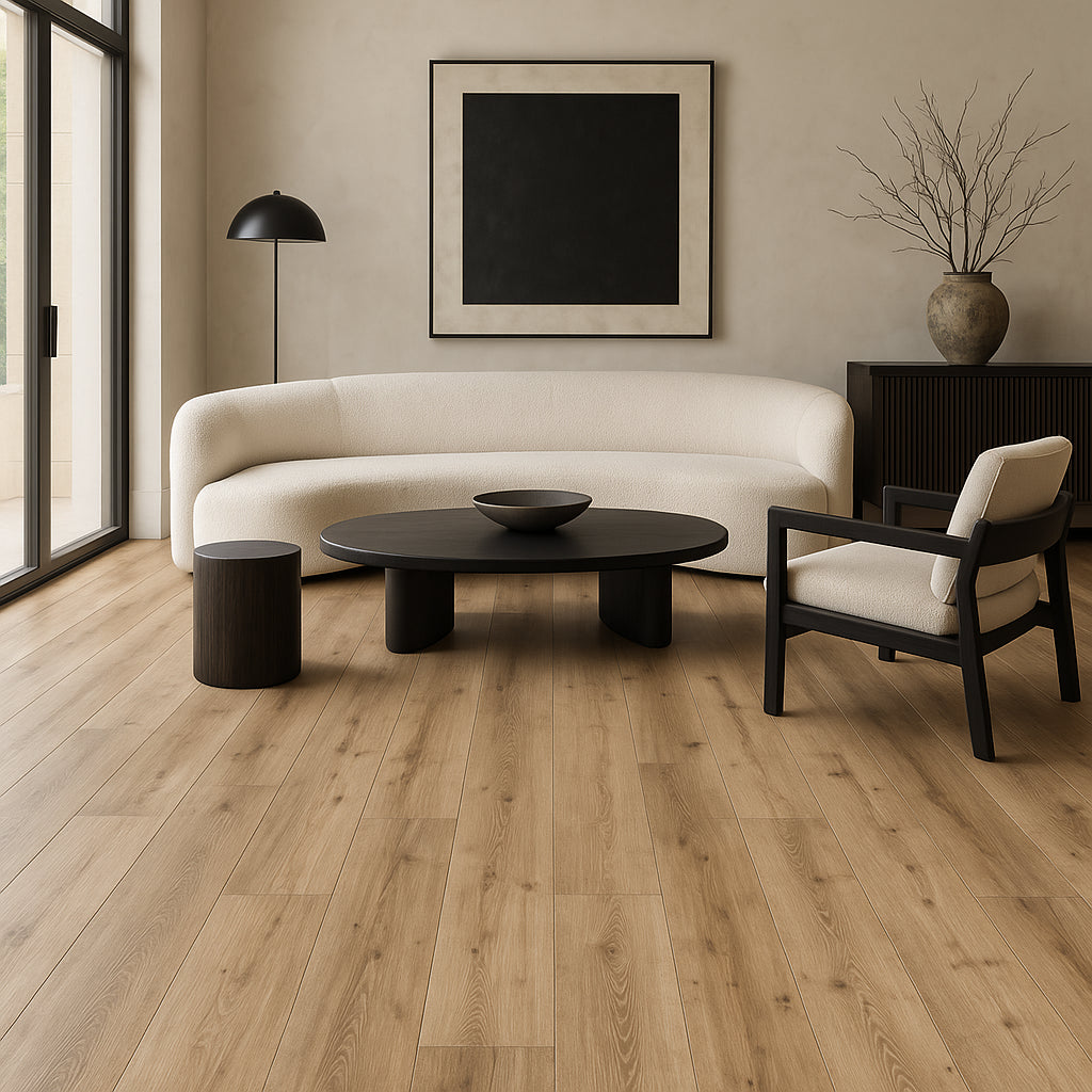 CALI Aqua Tough Premium Aged Hickory Vinyl Plank Flooring - Waterproof, Scratch Resistant, 23.77 sq ft Carton