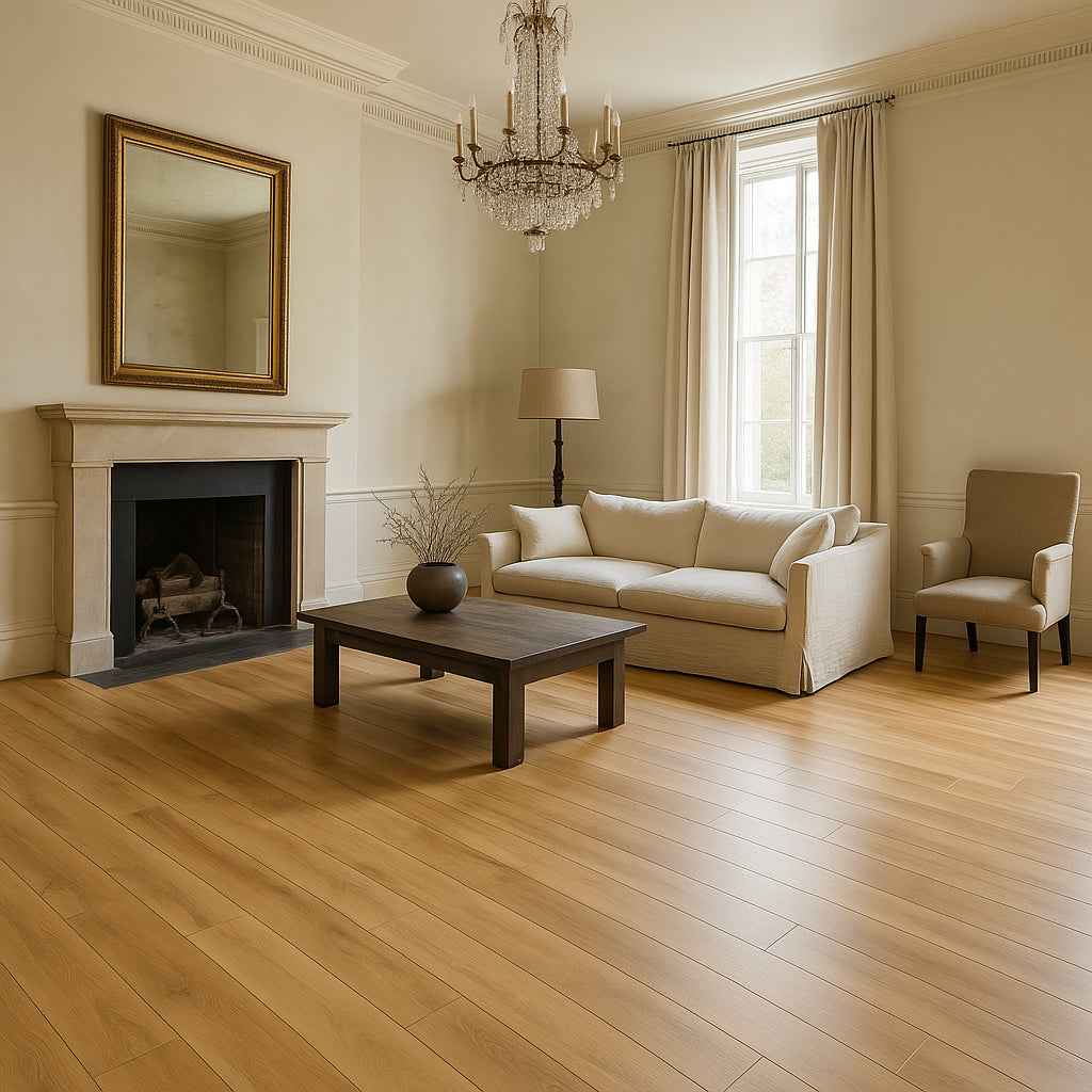 CALI Aqua Tough Blonde Ale Waterproof Luxury Vinyl Plank Flooring - 23.77 sq ft Carton, 20-mil Wear Layer, Scratch Resistant, Easy Installation